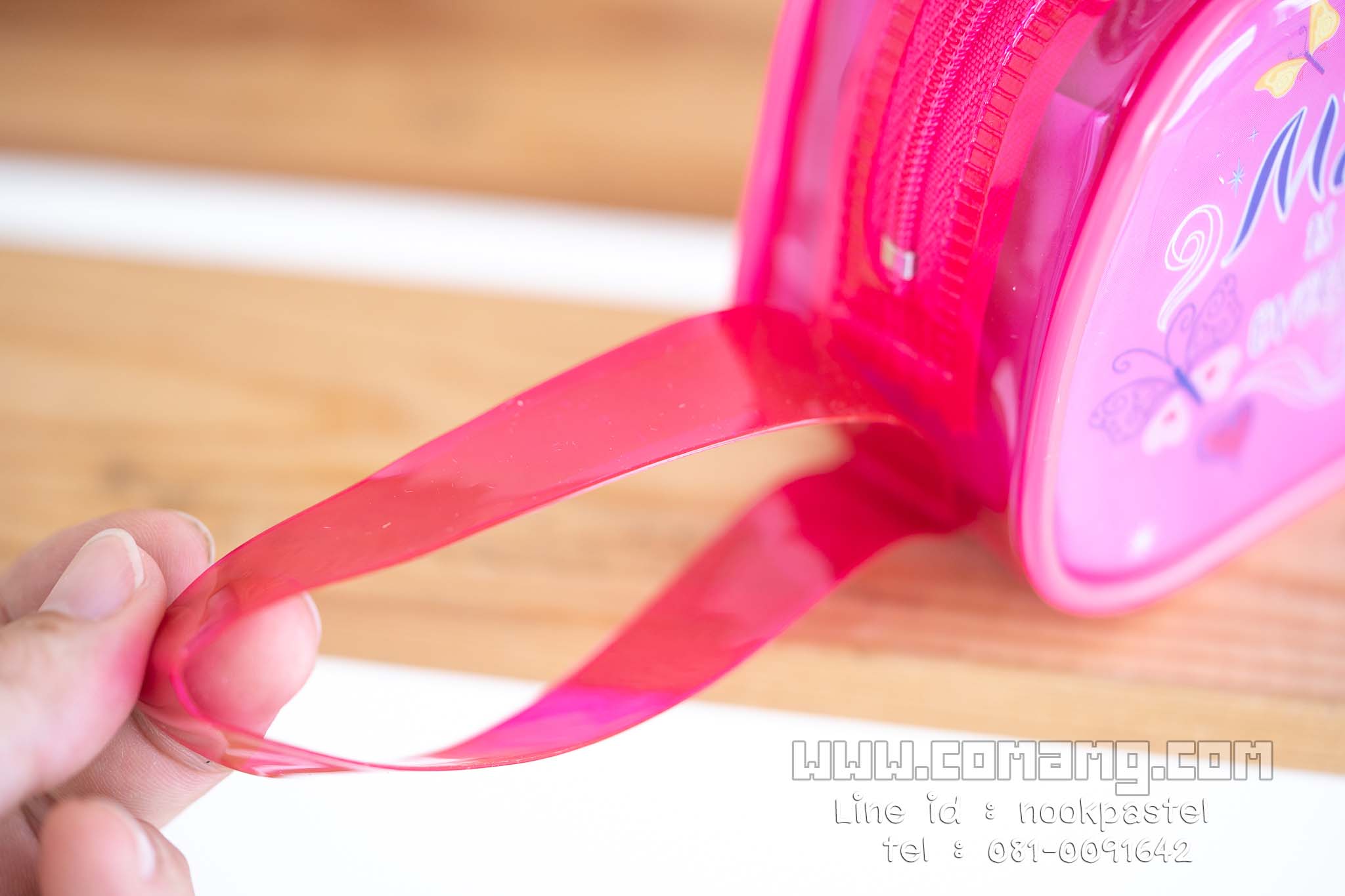 กระเป๋าใส่เครื่องเขียนPVC ลายเจ้าหญิงโซเฟีย ทรงสี่เหลี่ยมคางหมู