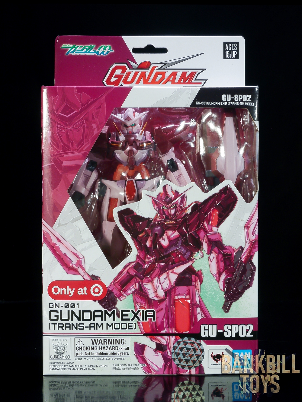 กันดั้ม Bandai Spirits USA Target Shop Limited Gundam Universe GU-SP02 GN-001 Gundam Exia [Trans-Am Mode]