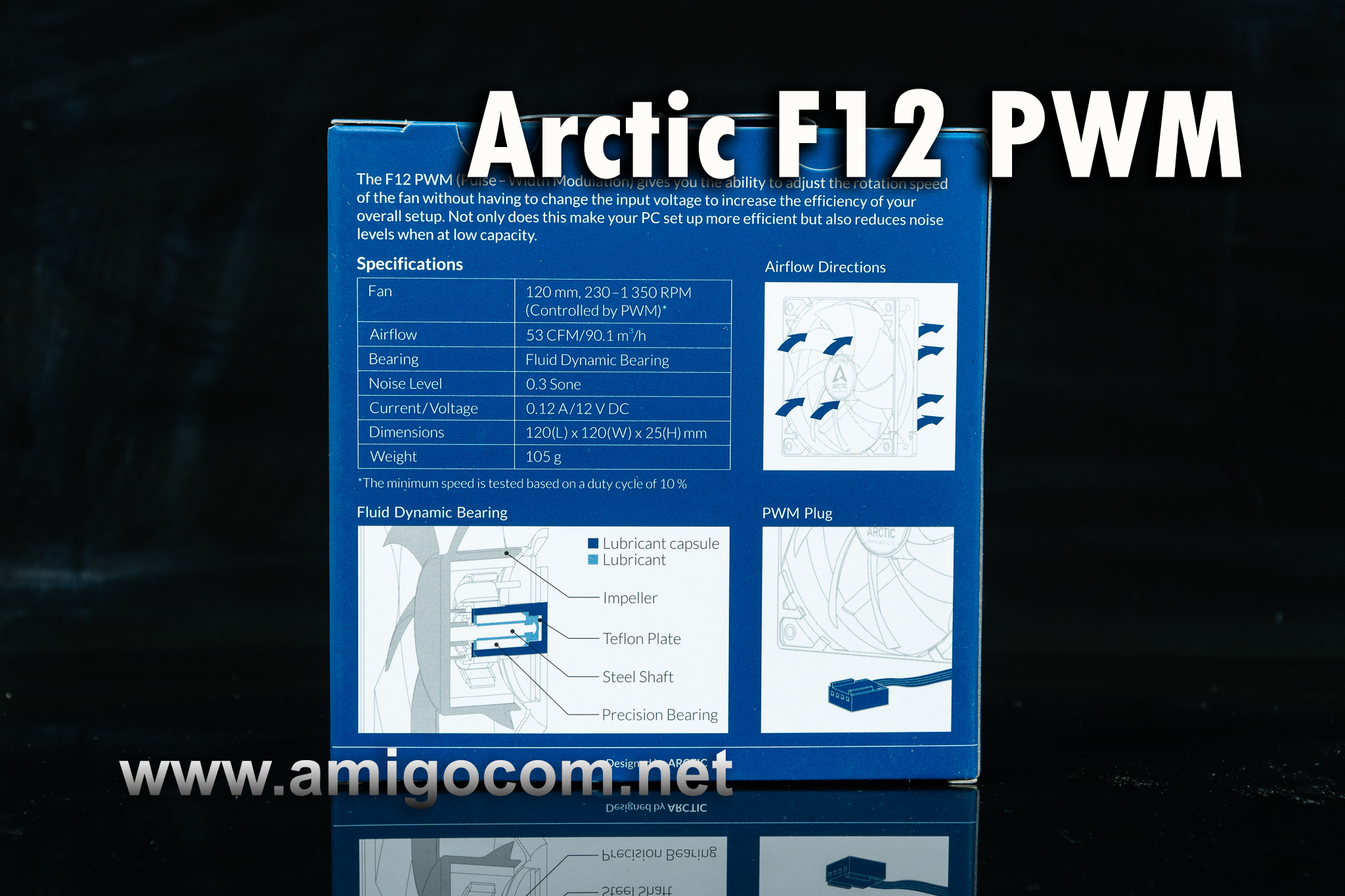 พัดลมArctic F12 PWM ขนาด 12CM