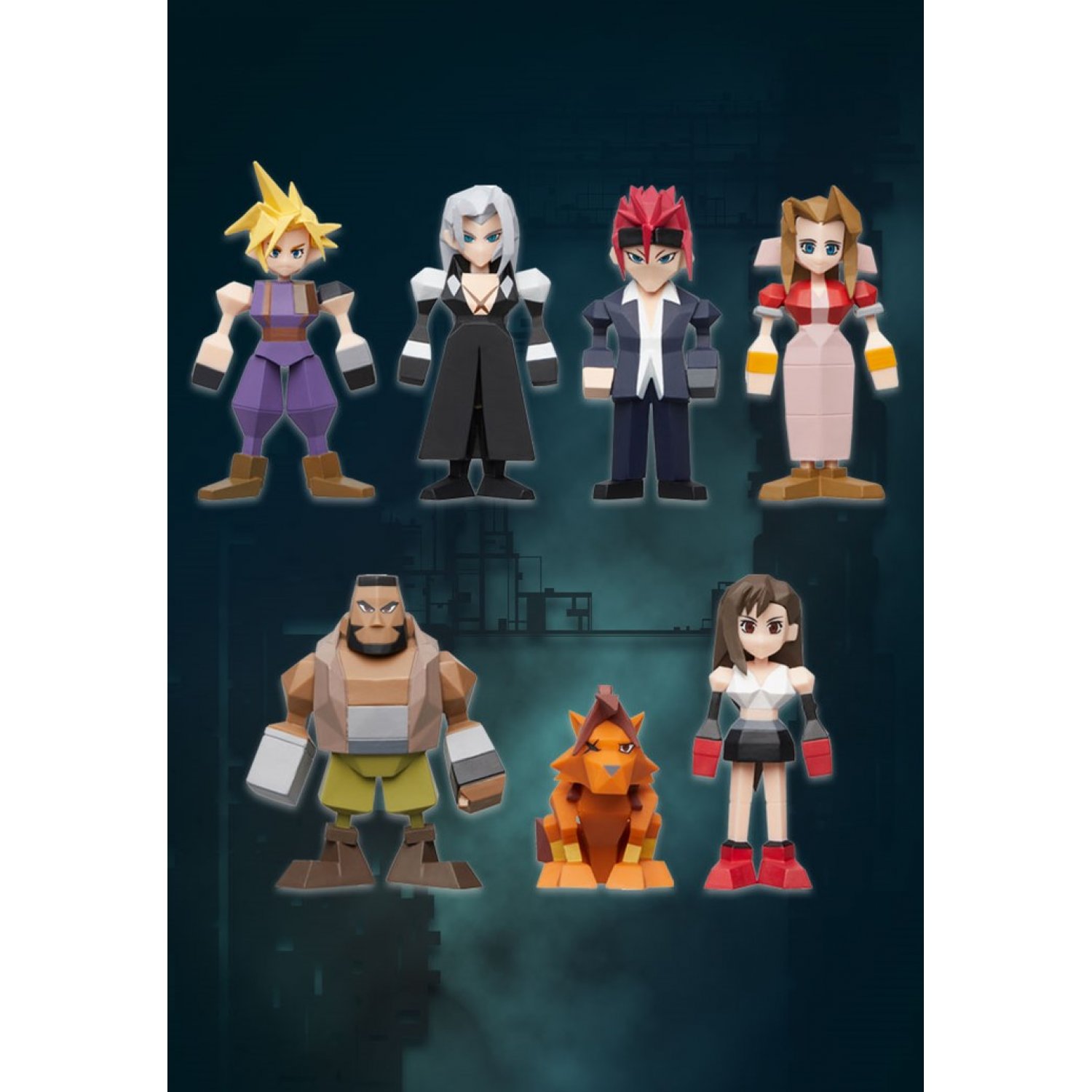 เปิดรับPreorder มัดจำ 500 บาท JPY800 FINAL FANTASY Ⅶ Polygon Figure BOX (ครบ8แบบ **7แบบ+1ตัวพิเศษ** )โมสำเร็จ
