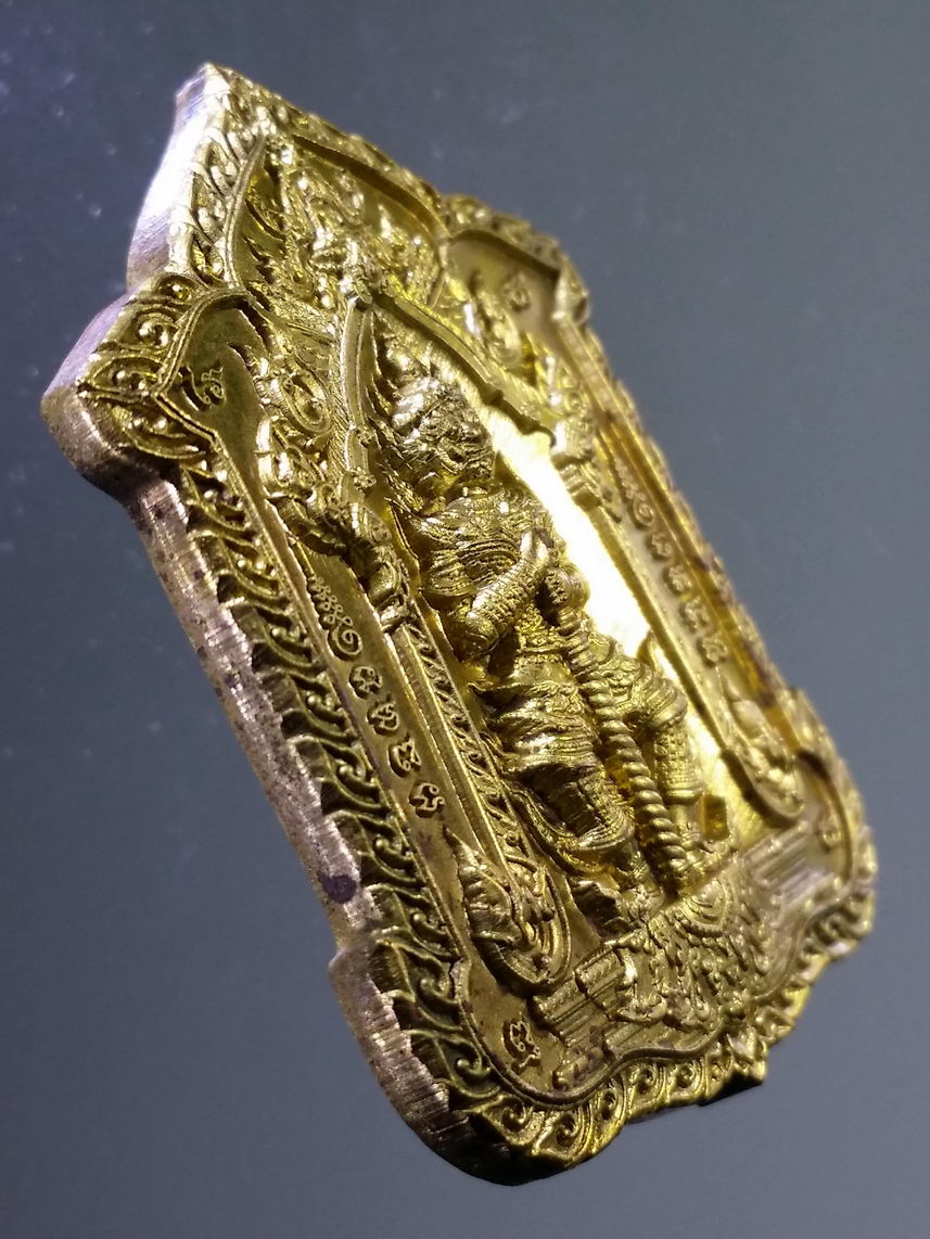 รหัสสินค้า พระมีกล่อง 073 เหรียญท้าวเวสสุวรรณ หลวงพ่อพัฒน์ วัดห้วยด้วน จ.นครสวรรค์ รุ่นบันดาลทรัพย์ เนื้อทองชนวน หมายเลข ๗๗๑