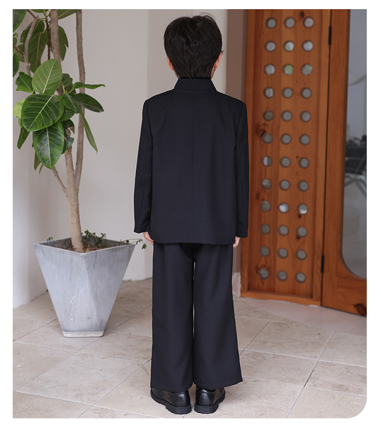 Bset0142- ชุดออกงานเด็กชาย 3ชิ้น มีครีม และสีดำ เสื้อคอจีน+เสื้อคอจีนแขนยาวสีขาว+กางเกง ชุดจีนเด็กชายดูดีมีสไตล์ ทรงสวยสไตล์เก๋ เนื้อผ้าสวยใส่สบาย ขนาดชุด +ดูเพิ่ม ในรายละเอียด