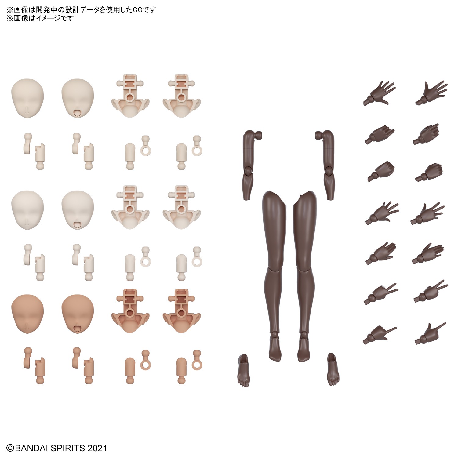 <Preorder ปิดรับวันที่ 3/4/2024 > 🔔เปิดรับPreorder ไม่ต้องมัดจำครับ 30MS Optional Body Parts Arm Parts & Leg Parts [Brown]