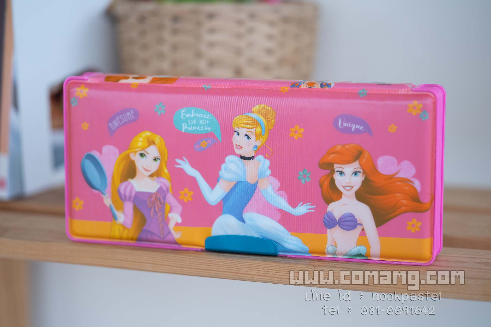 กล่องดินสอแม่เหล็กmini พร้อมชุดเครื่องเขียนลายเจ้าหญิงดิสนี่ย์ (Disney Princess) ลิขสิทธิ์แท้