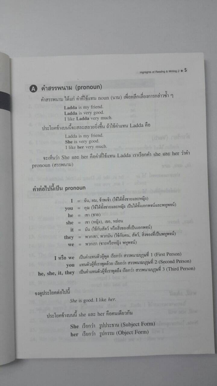 หนังสือ Highlights of Reading and Writing 2 (ภาษาอังกฤษการอ่านและการเขียน อ 022ก)โดยเลิศ เกษรคำ และสวัสดิ์ สุวรรณอักษร สนพ.วพ