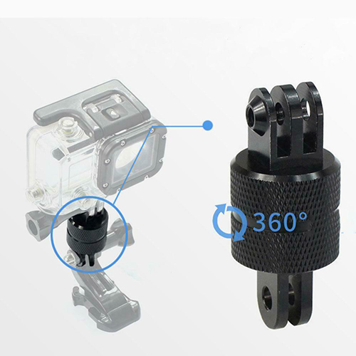 ตัวแปลงหมุนได้ 360 Rotating Mount 360 Degree Aluminium Tripod Mount Adapter for Gopro