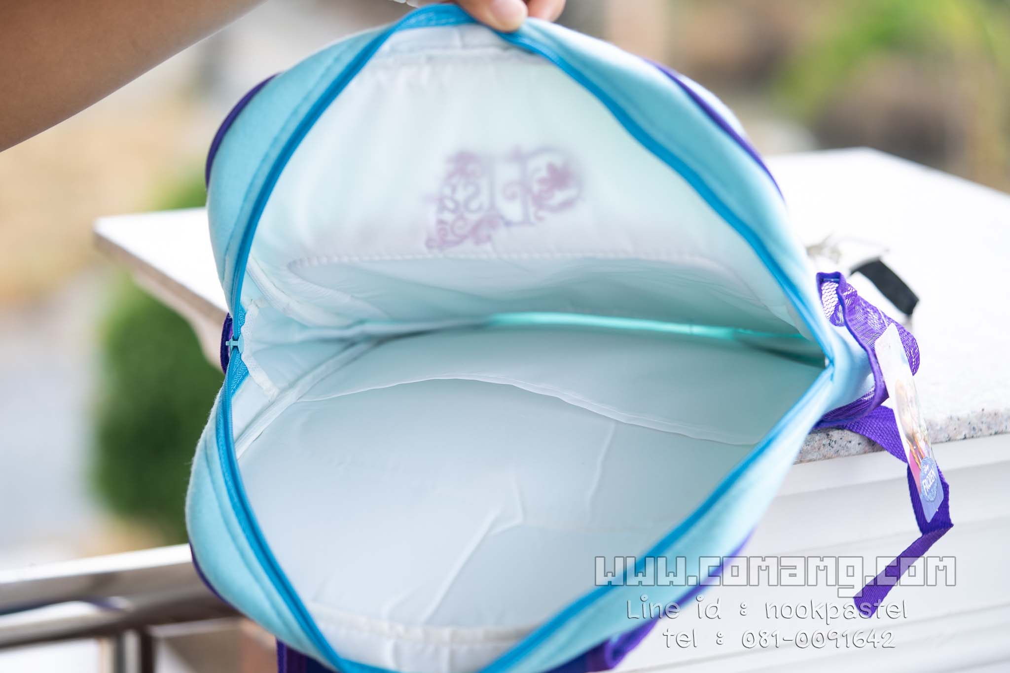 กระเป๋าเป้สะพายหลังเอลซ่า(Frozen) ผ้าสำลี ขนาด12นิ้ว