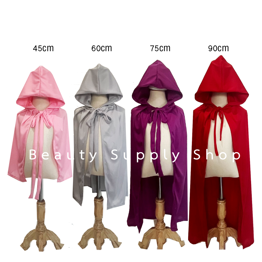 ผ้าคลุมแฟนซี ผ้าคลุมไหล่เจ้าหญิง ผ้าคลุมหนูน้อยหมวกแดง ผ้าคลุมฮาโลวีน ชุดคอสเพลย์ ผ้าคลุมTiktok ผ้าคลุมไหล่ปีศาจ พร้อมส่ง