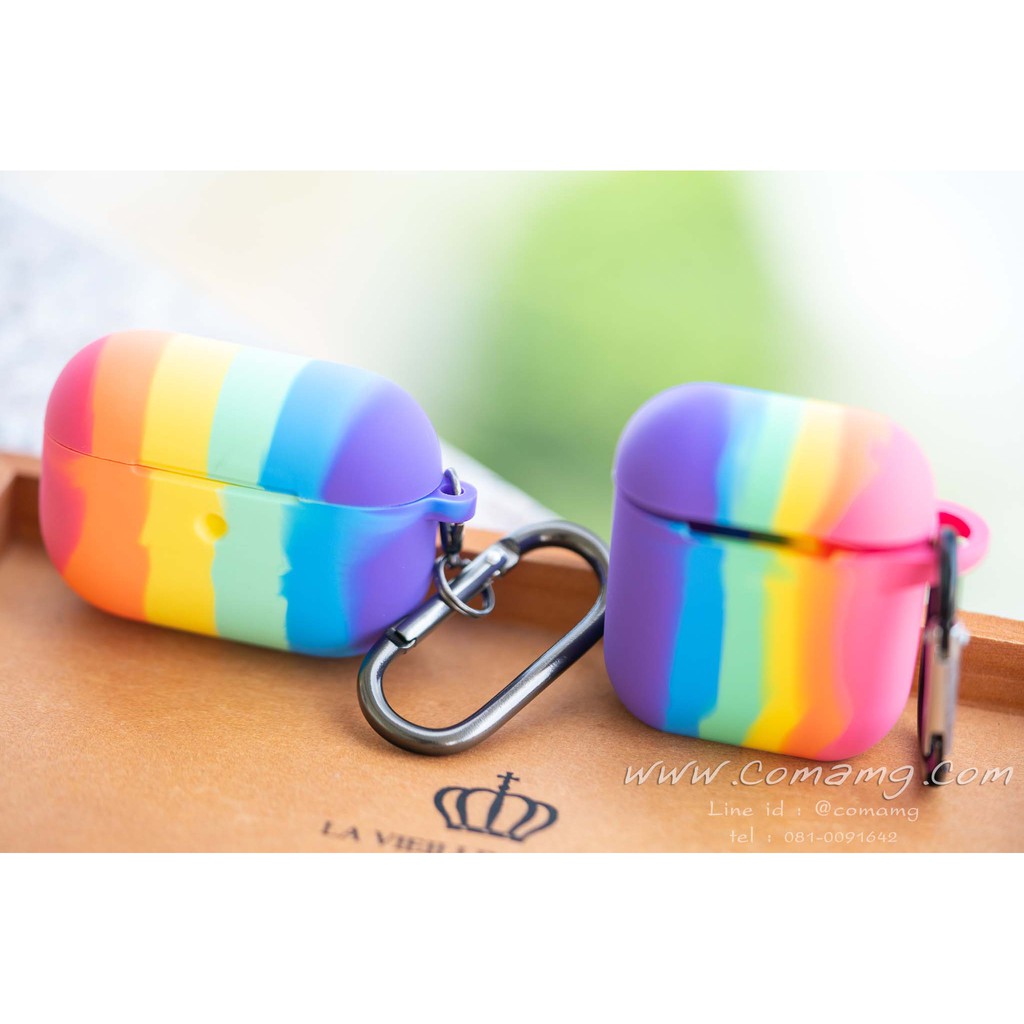 case Air pod สีรุ้ง ( แอร์พ็อต เคส)