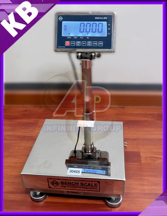 เครื่องชั่งดิจิตอลกันน้ำ เครื่องชั่งน้ำหนัก 60กิโล เครื่องชั่งน้ำหนักดิจิตอล 60kg ความละเอียด 10g แท่นชั่งขนาด 40x50cm. ยี่ห้อ SDS รุ่น IDS12-LCD Series