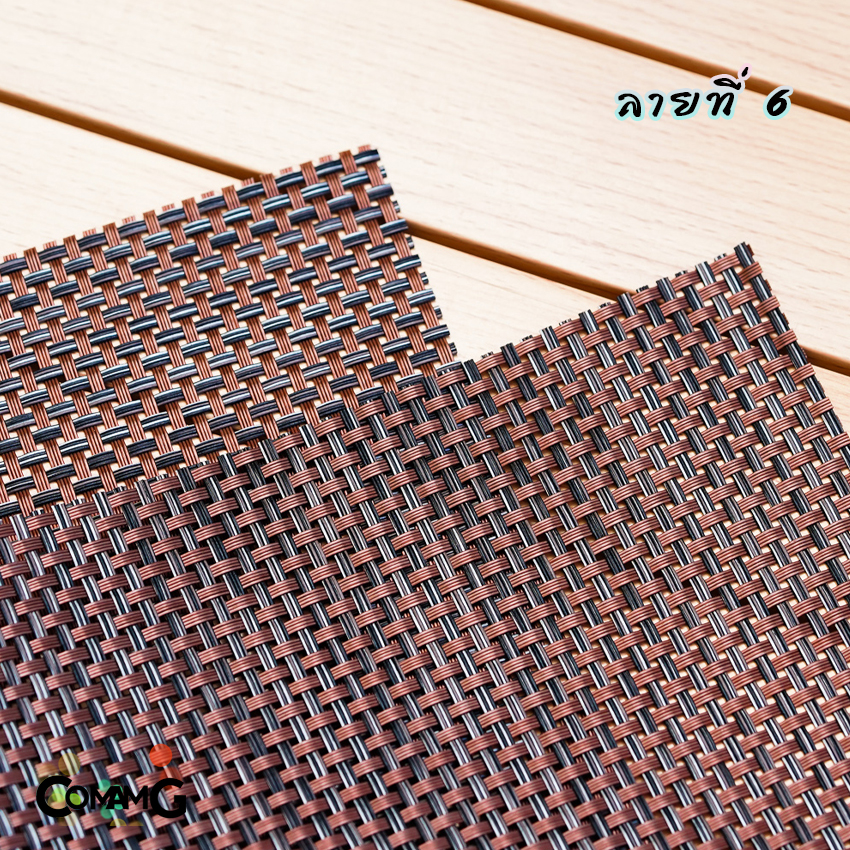 ที่รองจาน แผ่นรองจานPVC แผ่นรองจาน ฉนวนกันความร้อน กันลื่น ขนาด45*30ซม พร้อมส่ง9สี จุกๆ