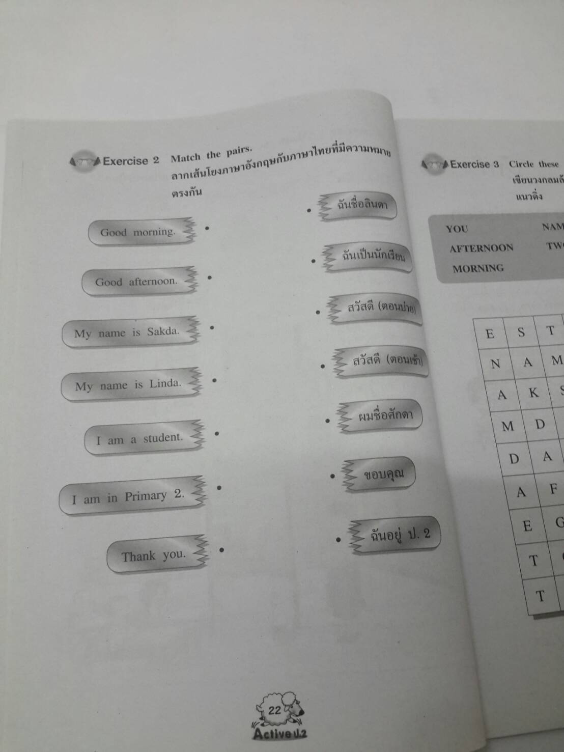 หนังสือ New Active English ป.2 หนังสือฝึกหัดพูดและเขียน สำนักพิมพ์ อจท