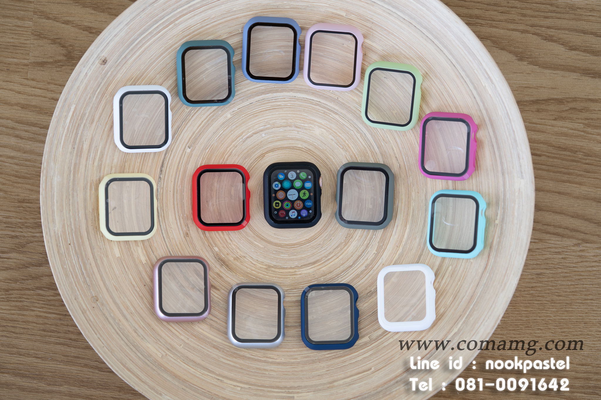 เคสฟิลม์กระจก คลุมรอบตัวคลุมรอบตัว360องศา สำหรับapple watch(ลิงค์2)