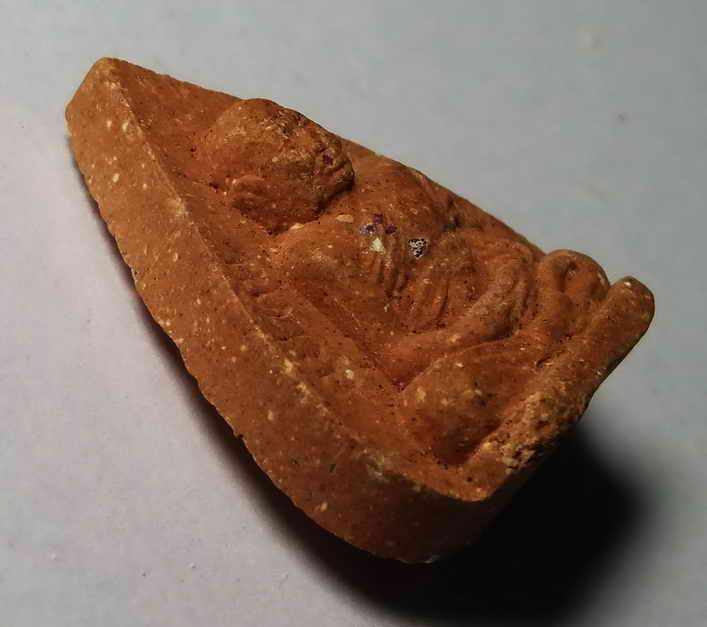 รหัสสินค้า พระเนื้อดิน เนื้อผง เนื้อว่าน 191 พระผงรูปเหมือนพิมพ์ใบโพธิ์ หลวงปู่ทิม วัดพระขาว จังหวัดอยุธยา ที่ระลึกอายุครบ 7 รอบ