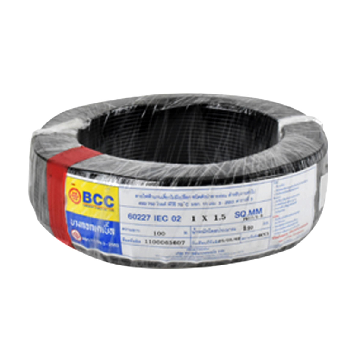 BCC สายไฟ IEC 02 1x1.5 Black (C100) 450/750V