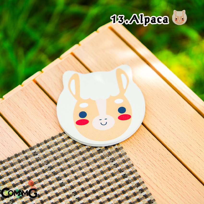 ที่รองแก้ว หินดูดน้ำ แผ่นหินรองแก้วดูดน้ำ แผ่นรองแก้ว ซึมซับน้ำไว แห้งไว ทำความสะอาดง่าย ลายน่ารัก มีหลายลาย พร้อมส่ง