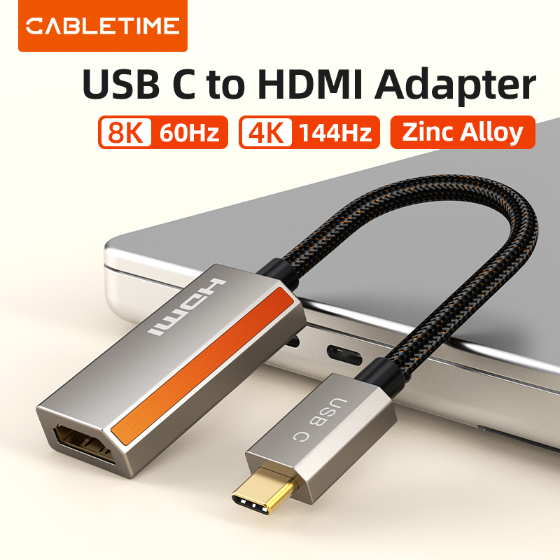 CABLETIME Type C TO HDMI DP 8K Adapter