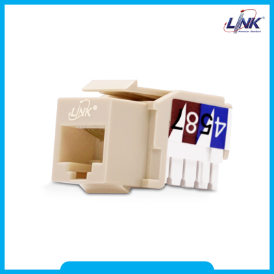 CAT 5E RJ45 Modular JACK, Original,สีงา