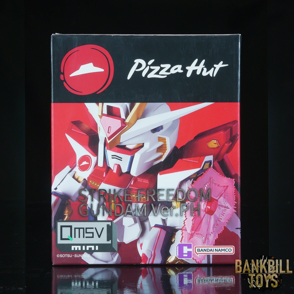 กันดั้ม Bandai Namco Trading Figure Pizza Hut China x Mobile Suit Gundam Seed Limited QMSV Mini ZGMF-X20A Strike Freedom Gundam Ver.PH