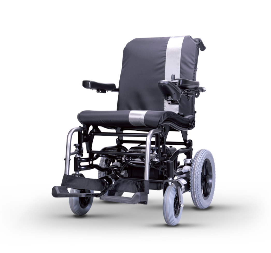 รถเข็นไฟฟ้าคาร์ม่า รุ่น Karma Ergo Nimble (WheelChair KARMA KP-10.3s) พับเก็บได้ ที่วางแขนแบบเปิดขึ้นได้ สะดวกต่อการเดินทาง รับประกัน 5 ปี