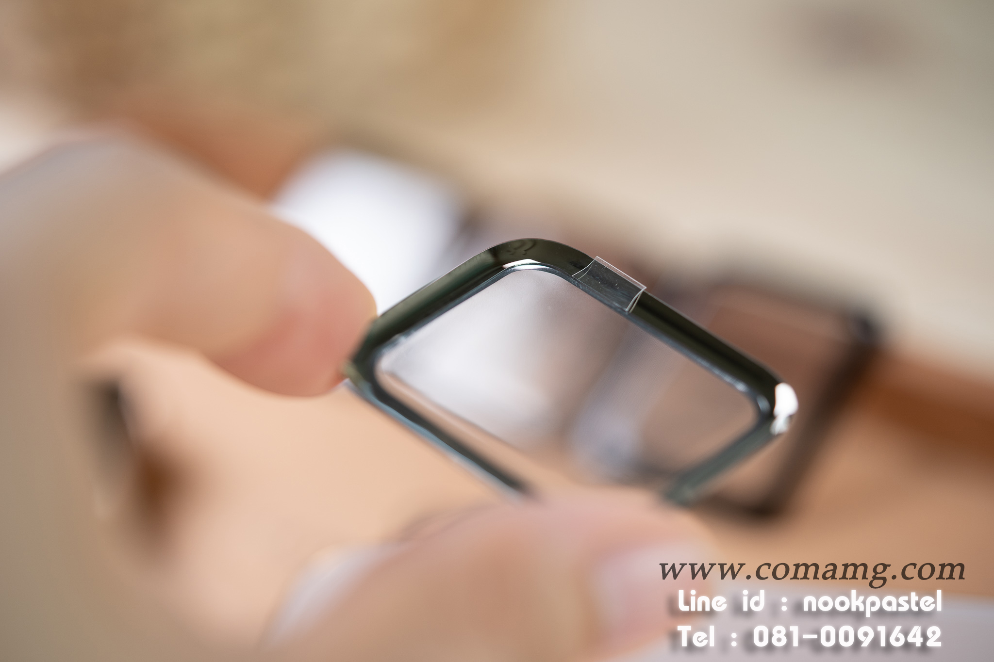 ฟิลม์กระจกลงโค้ง สำหรับSmart watch ขนาดหน้าจอ 38/42/40/44/41/45mm พร้อมส่ง