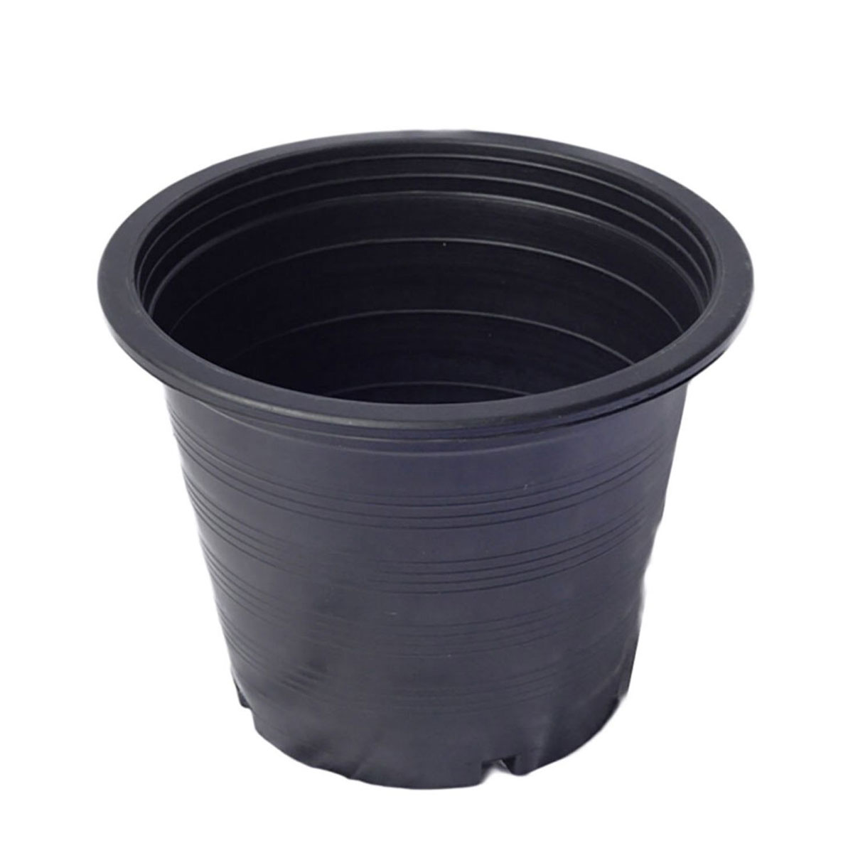 กระถางต้นไม้ 8นิ้ว PP-080 สีดำ