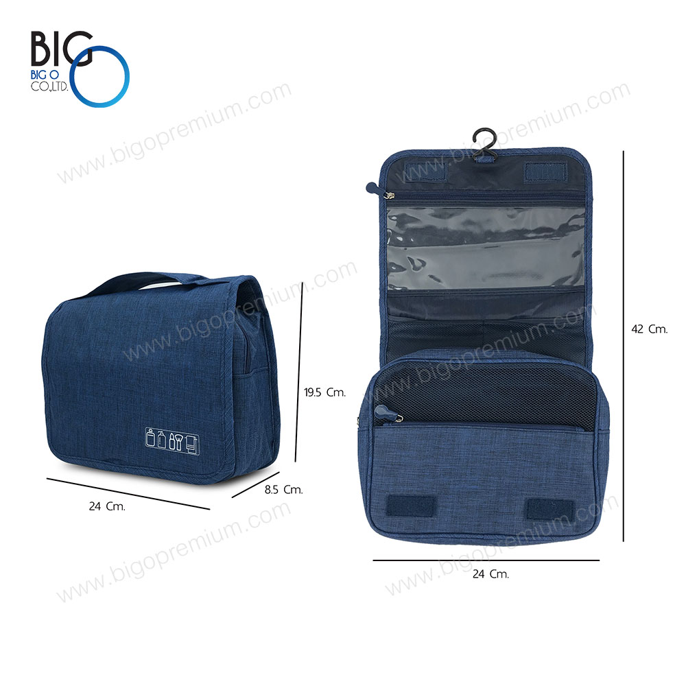 กระเป๋าจัดระเบียบพรีเมี่ยม ใส่อุปกรณ์อาบน้ำ พับเก็บได้ 1 ชั้น
