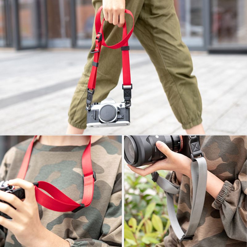 สายคล้องกล้อง สะพายไหล่ Easy Slide ปรับสายได้ แบบเชือกร้อย ขนาดใหญ่ 2.5CM