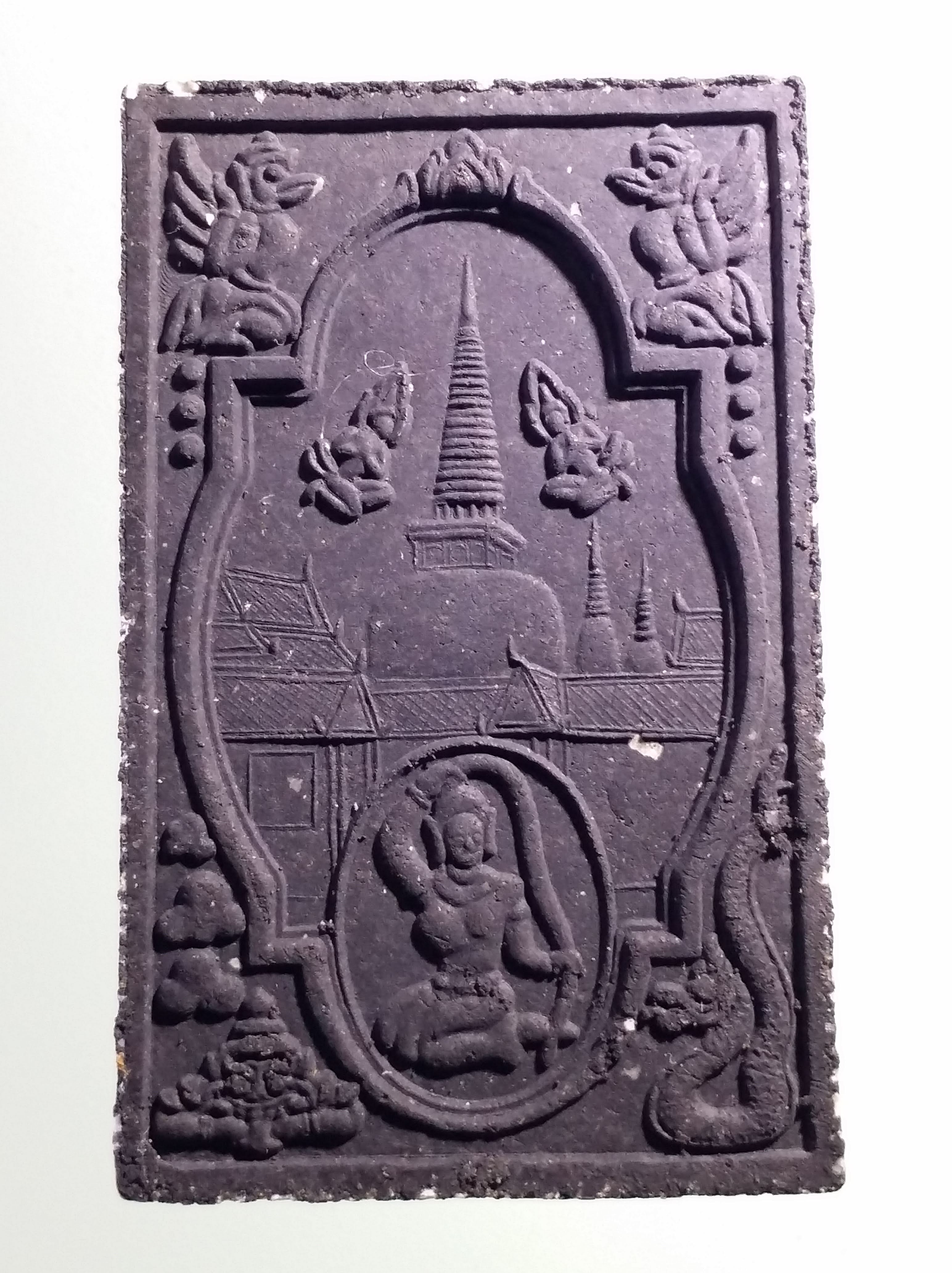 รหัสสินค้า จตุคามรามเทพ 495 พระเทวราชโพธิสัตว์จตุคามรามเทพ หลังพระแม่ธรณีบีบมวยผม รุ่น สิริมงคล ปี 49