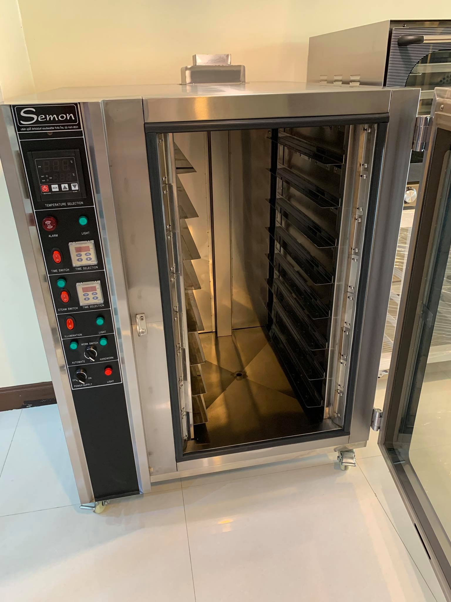 ขาย เตาอบลมร้อนระบบแก๊สคุมไฟฟ้า 8 ถาด SI-CO8G