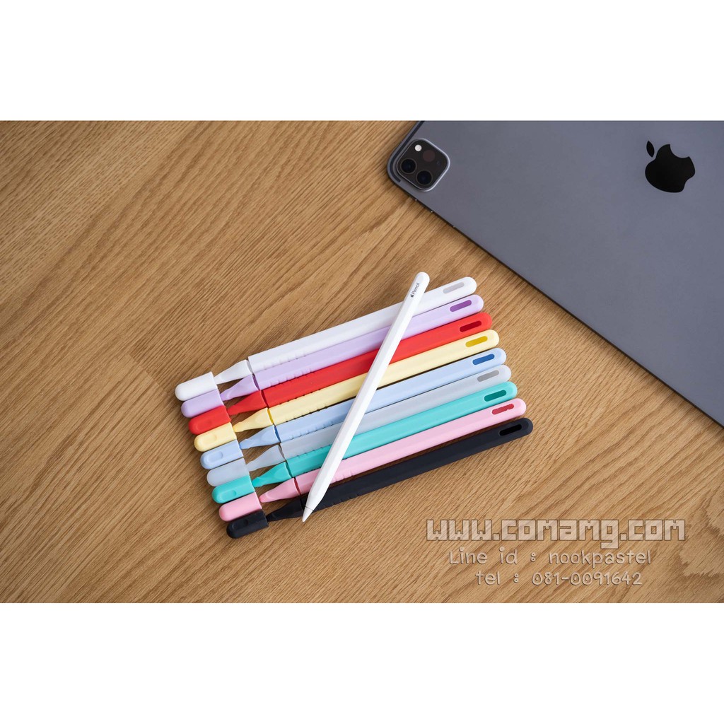 เคสปากกาซิลีโคนสำหรับ Apple Pencil รุ่น1 / รุ่น2 ปลอกปากกาซิลิโคน เคสปากกา