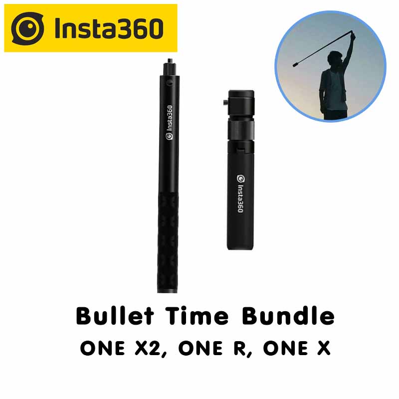 (ใส่โค้ด AQUAINS02)(ลด 400) Insta360 Bullet Time Bundle Handle Insta360 Invisible Selfie Stick Tripod 1.2 m+ Handler