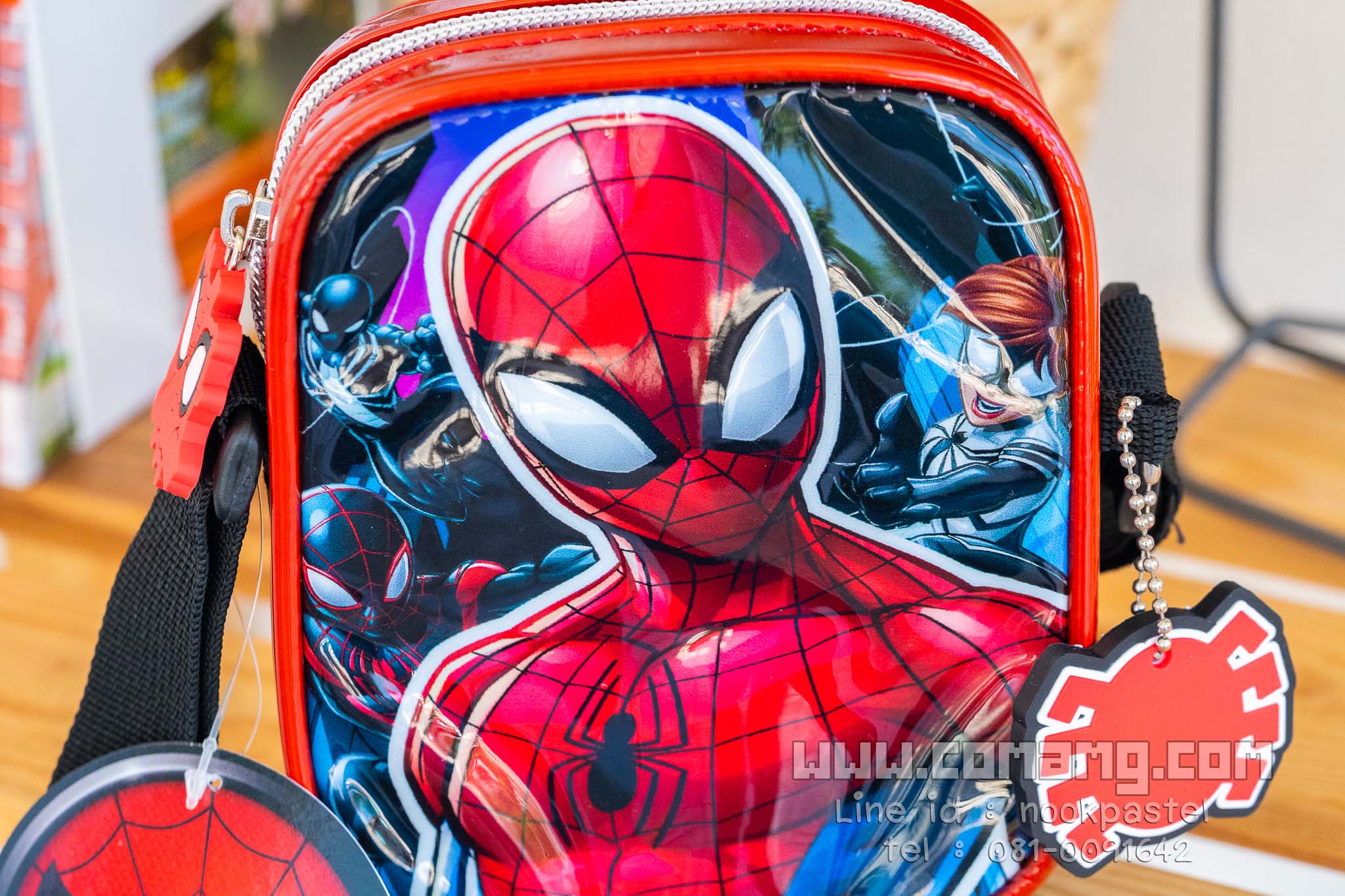 กระเป๋าสะพายสไปรเดอร์แมน ทรงสี่เหลี่ยม (Spider-man) ลิขสิทธิ์แท้