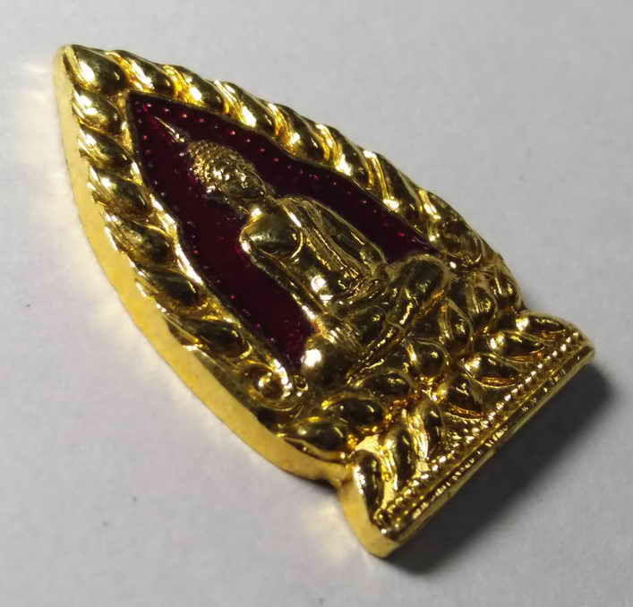 รหัสสินค้า เหรียญพระพุทธ 126 เหรียญกะไหล่ทองลงยาพิมพ์เจ้าสัว หลวงพ่อชินศรี วัดบ้านกรวด