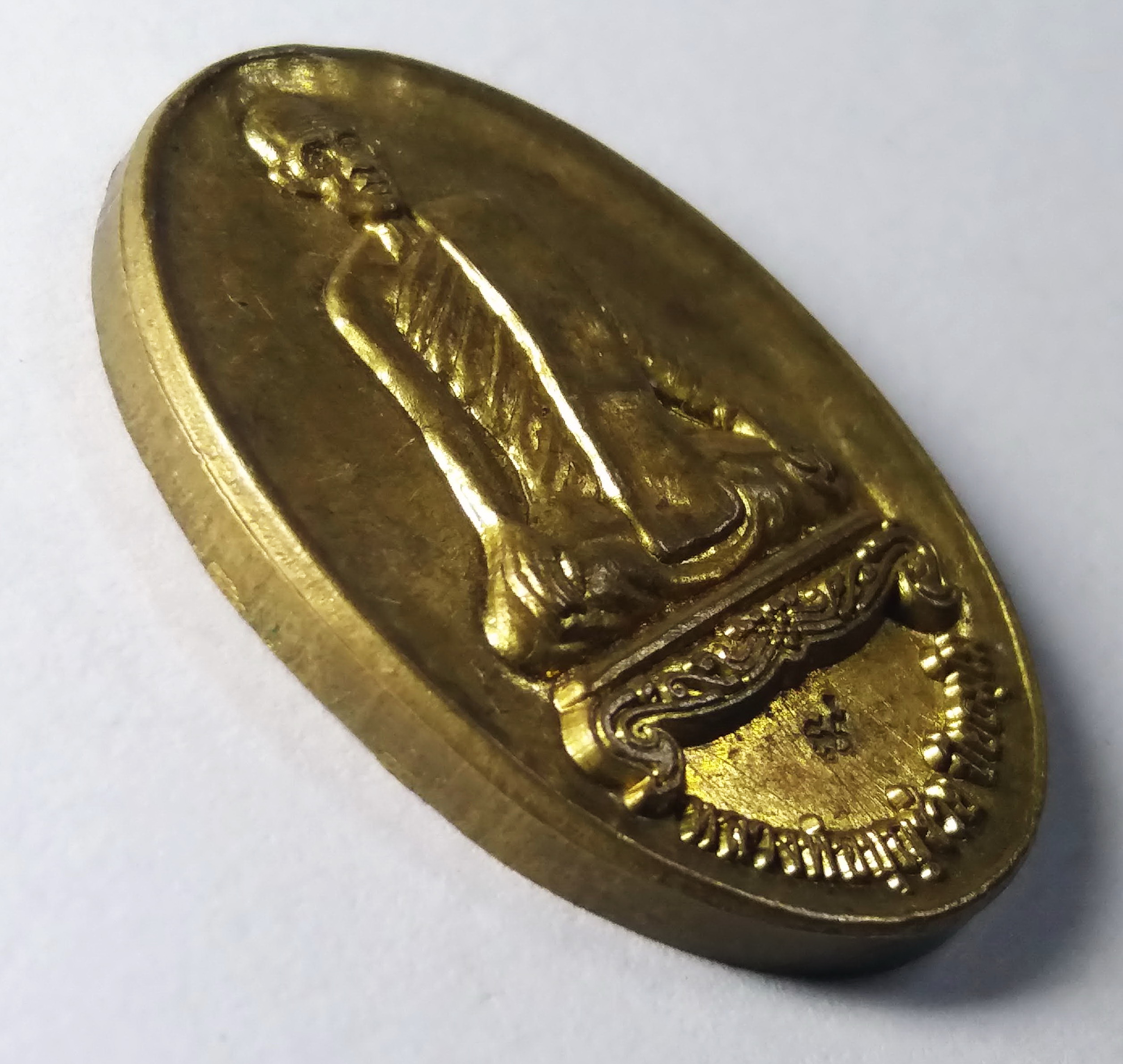 รหัสสินค้า นครสวรรค์ 051 เหรียญหลวงพ่อบุญช่วย วัดบ่อพยอม จังหวัดนครสวรรค์ สร้างปีพศ. 2558 รุ่นหล่อรูปเหมือน ตอกโค๊ต หมายเลข 85