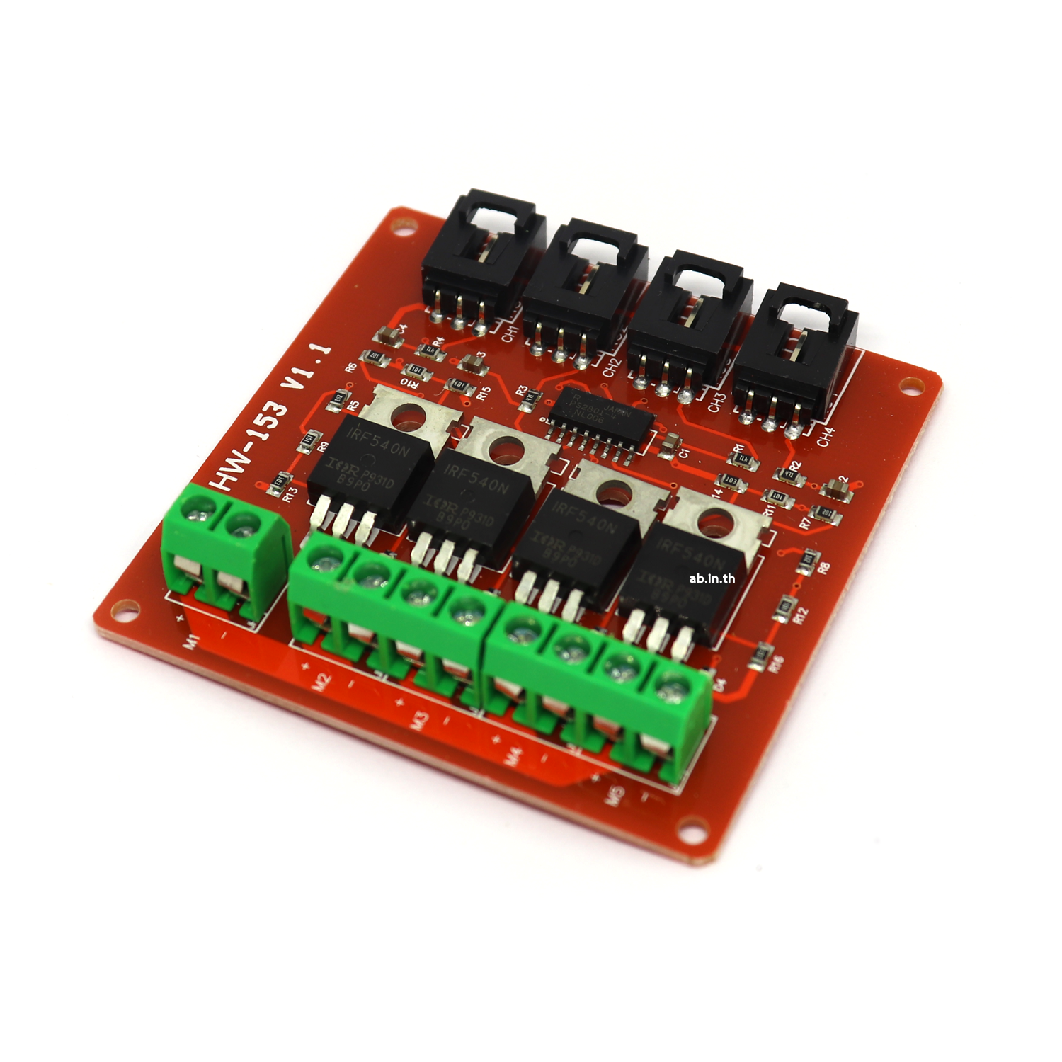 IRF540 Power Electronic Switch Relay 4 Block Mosfet Isolated Motor Driver For Arduino