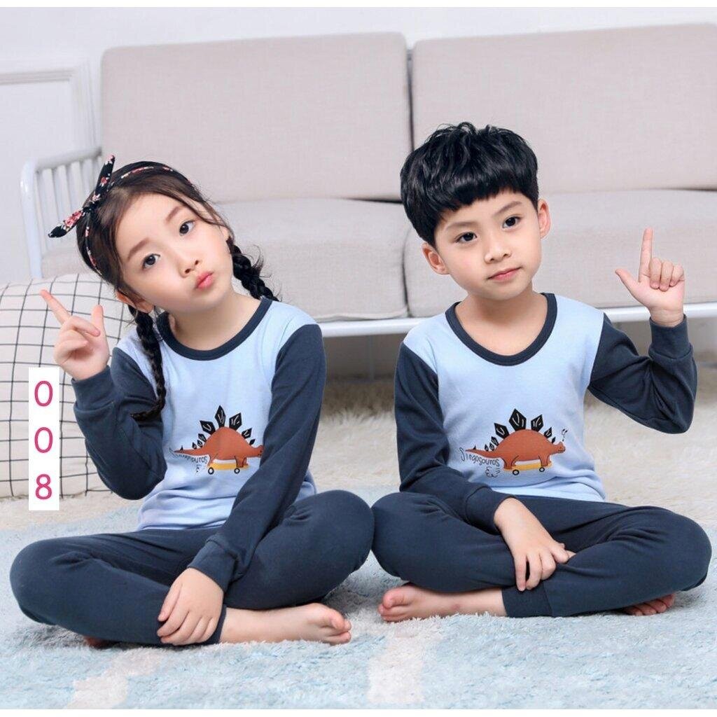 BB-1 ชุดนอนเด็กแขนยาวขายาว พร้อมส่ง 3-12 ขวบ