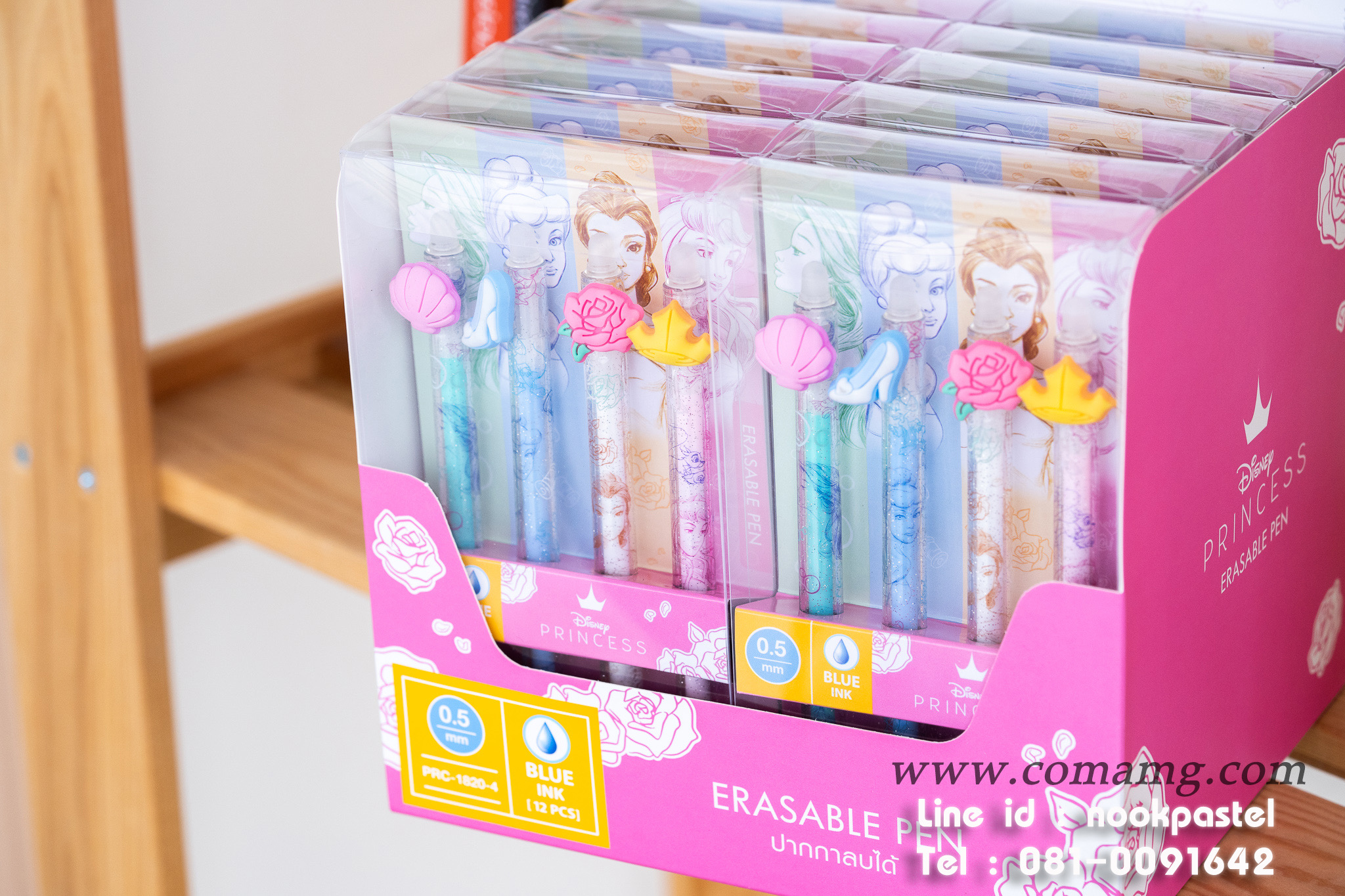 เซ็ตปากกาลบได้ Disney Princess เจ้าหญิงดิสนีย์ ลิขสิทธิ์แท้