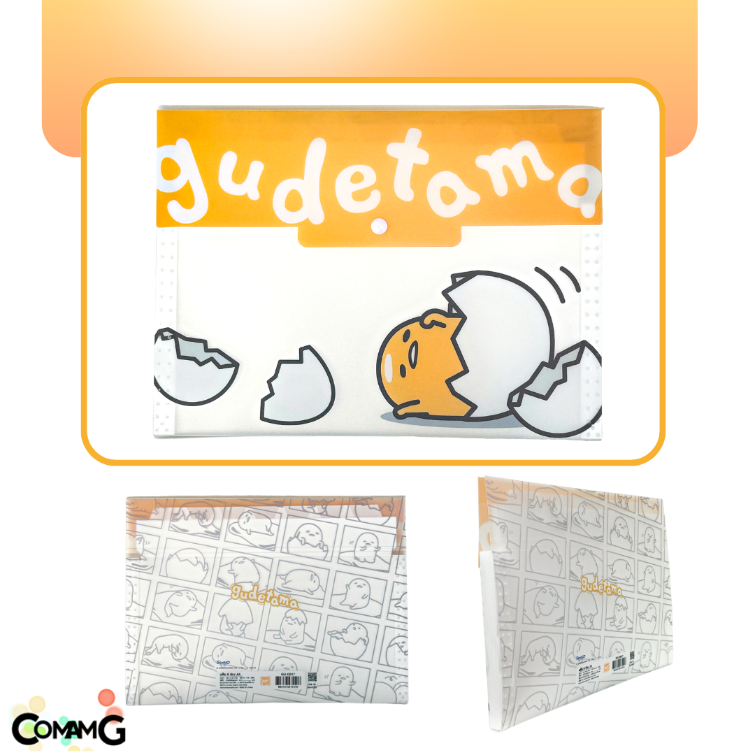 แฟ้มกระดุมแบบ8ช่อง แฟ้มใส่เอกสาร ลายการ์ตูนลิขสิทธิ์แท้ ขนาดA4 สินค้าพร้อมส่ง