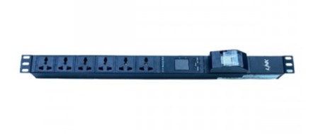 LINK Power Distribution Unit 6 Universal Outlet (Circuit Breaker 16A + Volt-Amp)