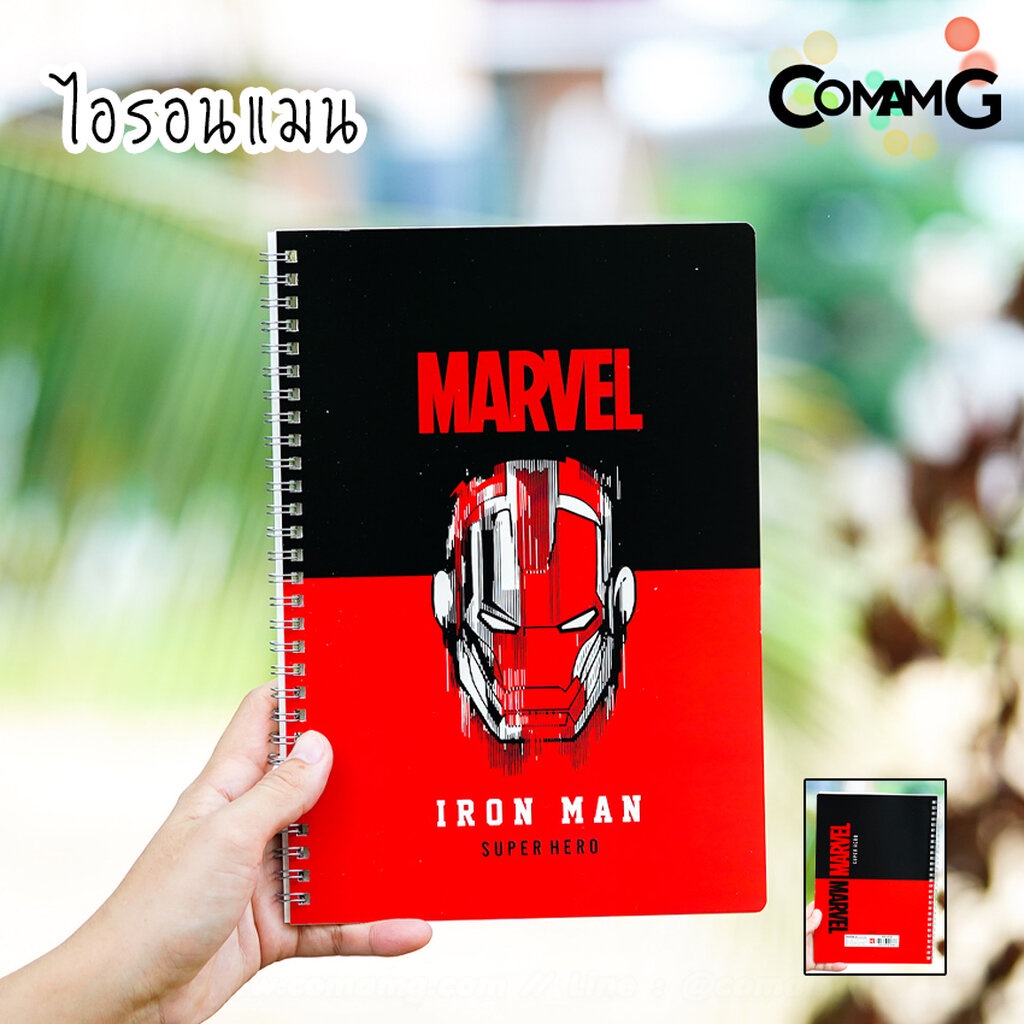 สมุดบันทึก สันห่วง สมุดโน๊ต แบบปกแข็งริมลวด ขนาด17.5x25.5ซม ลายการ์ตูน ลิขสิทธิ์แท้ พร้อมส่ง