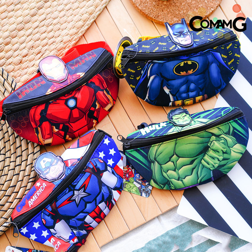 กระเป๋าคาดอกเด็ก คาดเอว กระเป๋าเด็ก รุ่น3มิติ ลิขสิทธิ์แท้ มีหลายลาย ปรับความยาวสายได้