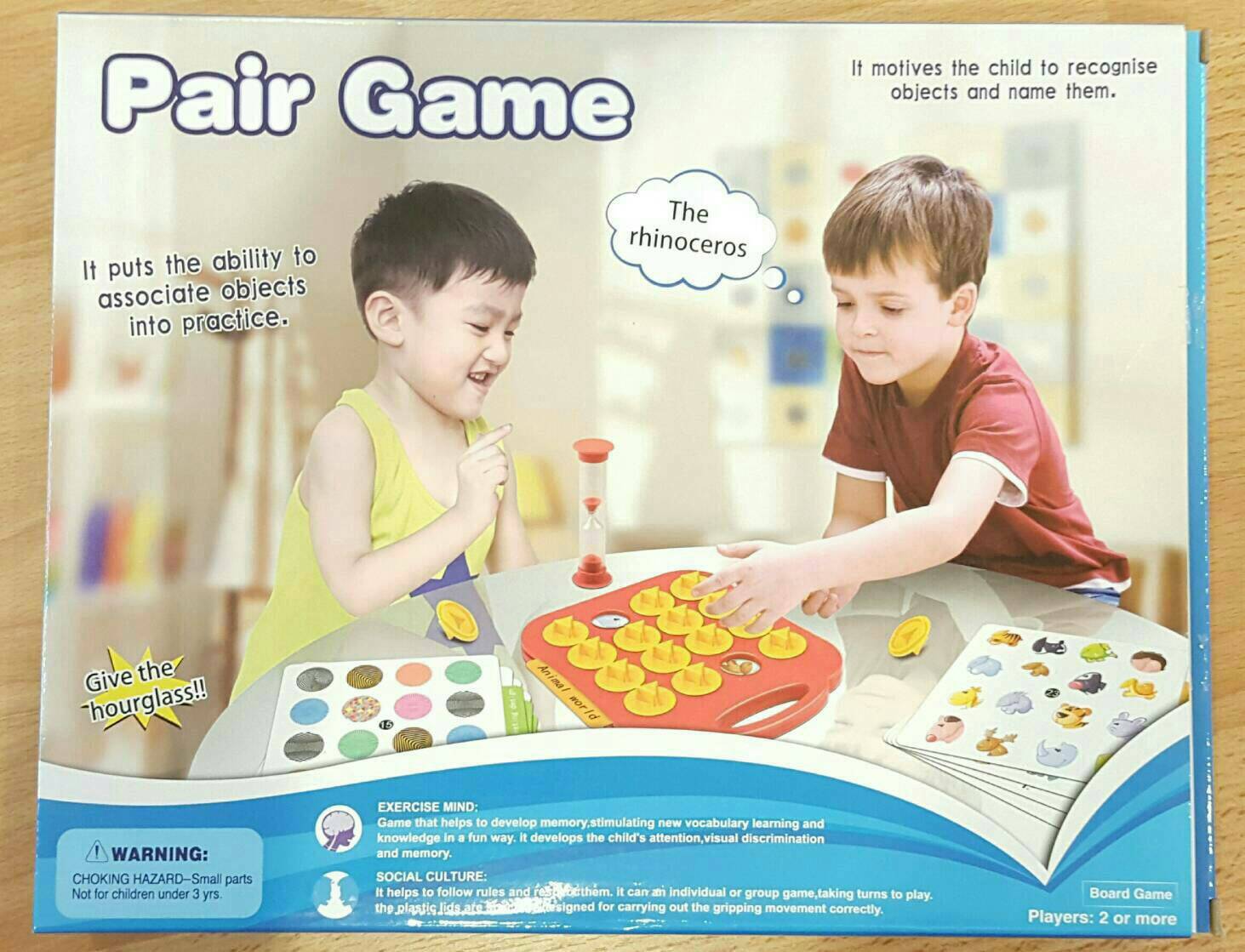 Pair Game พร้อมโจทย์ 60 ใบ