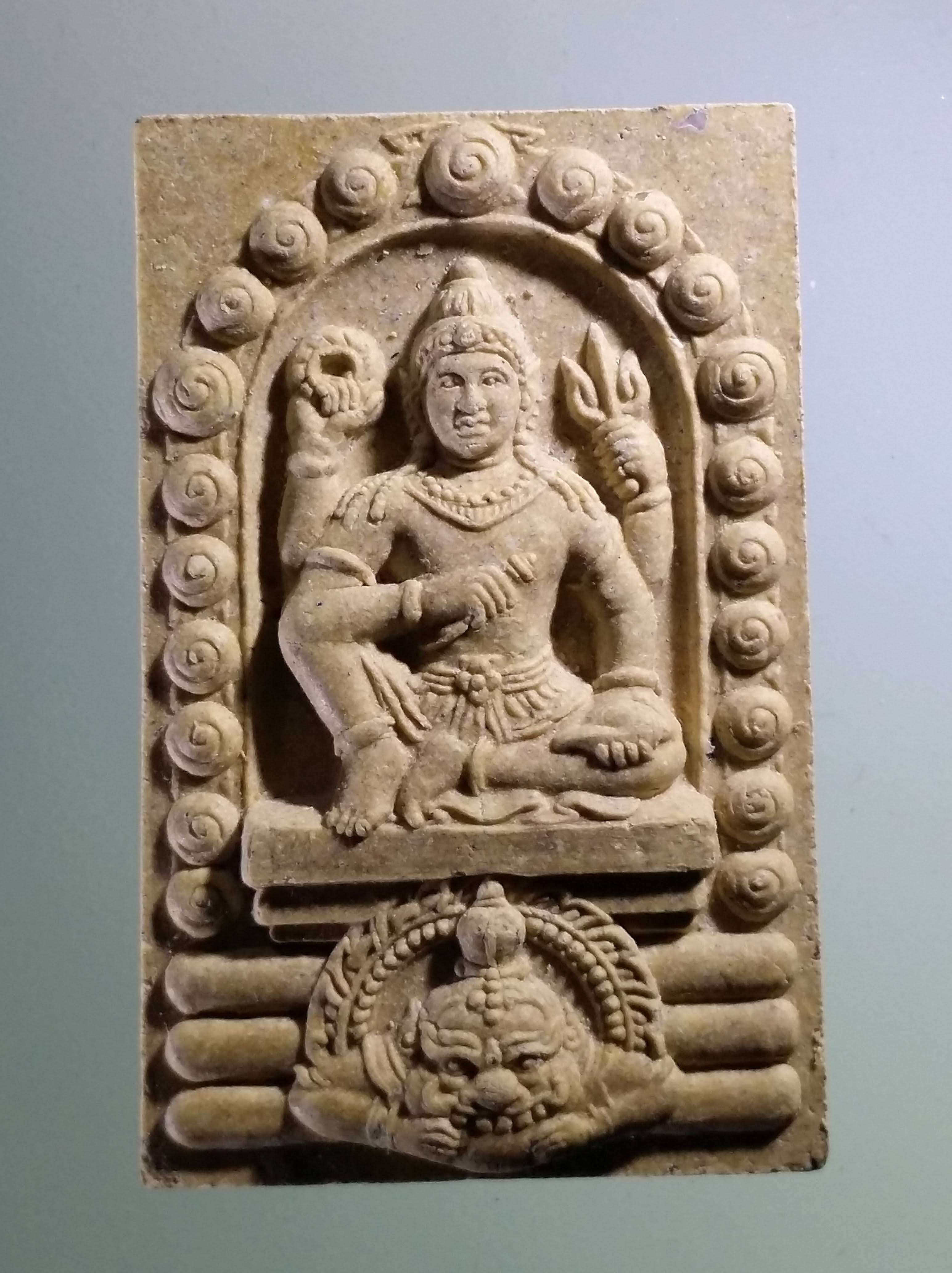 รหัสสินค้า จตุคามรามเทพ 491 พระเทวราชโพธิสัตว์จตุคามรามเทพ หลังพระแม่ธรณีบีบมวยผม รุ่น สิริมงคล ปี 49