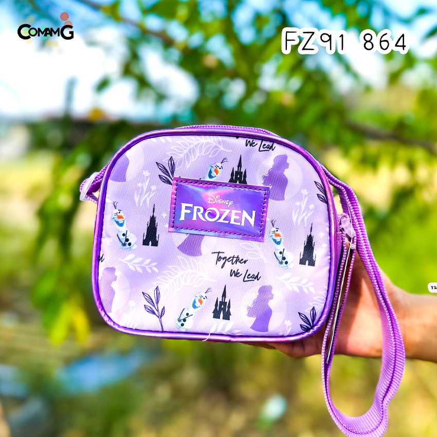 กระเป๋าสะพายข้างเอลซ่า อันนา โฟรเซ่น กระเป๋าคล้องคอเด็ก (Frozen2) ลิขสิทธิ์แท้