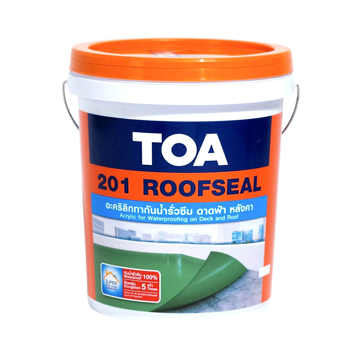 TOA รูฟซีล 201 อะคริลิกกันซึม ขนาด 20KG. (สีขาว)