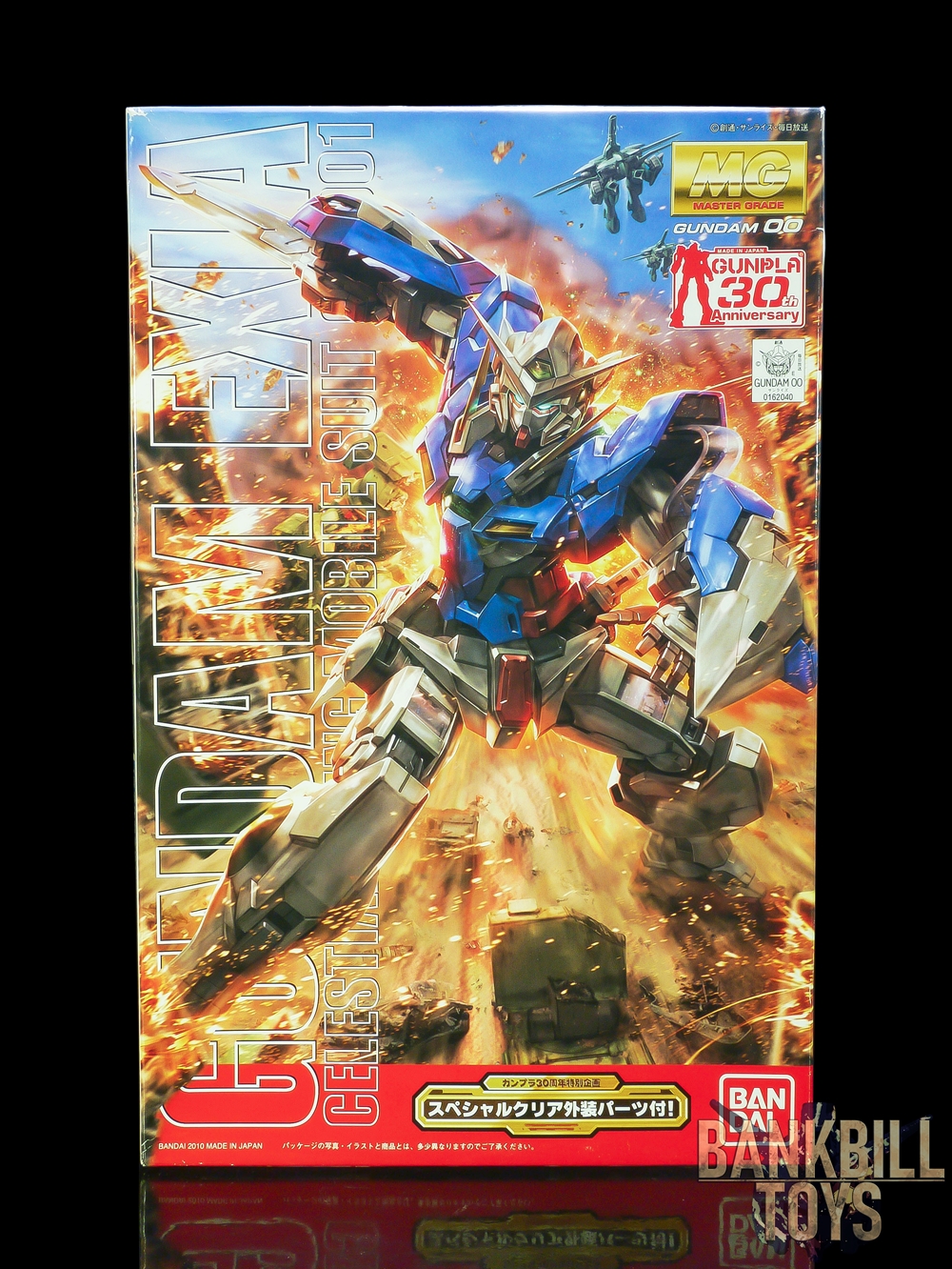 กันดั้ม Bandai Gunpla MG 1/100 GN-001 Gundam Exia [Gunpla 30th Anniversary with Special Clear Exterior Parts]