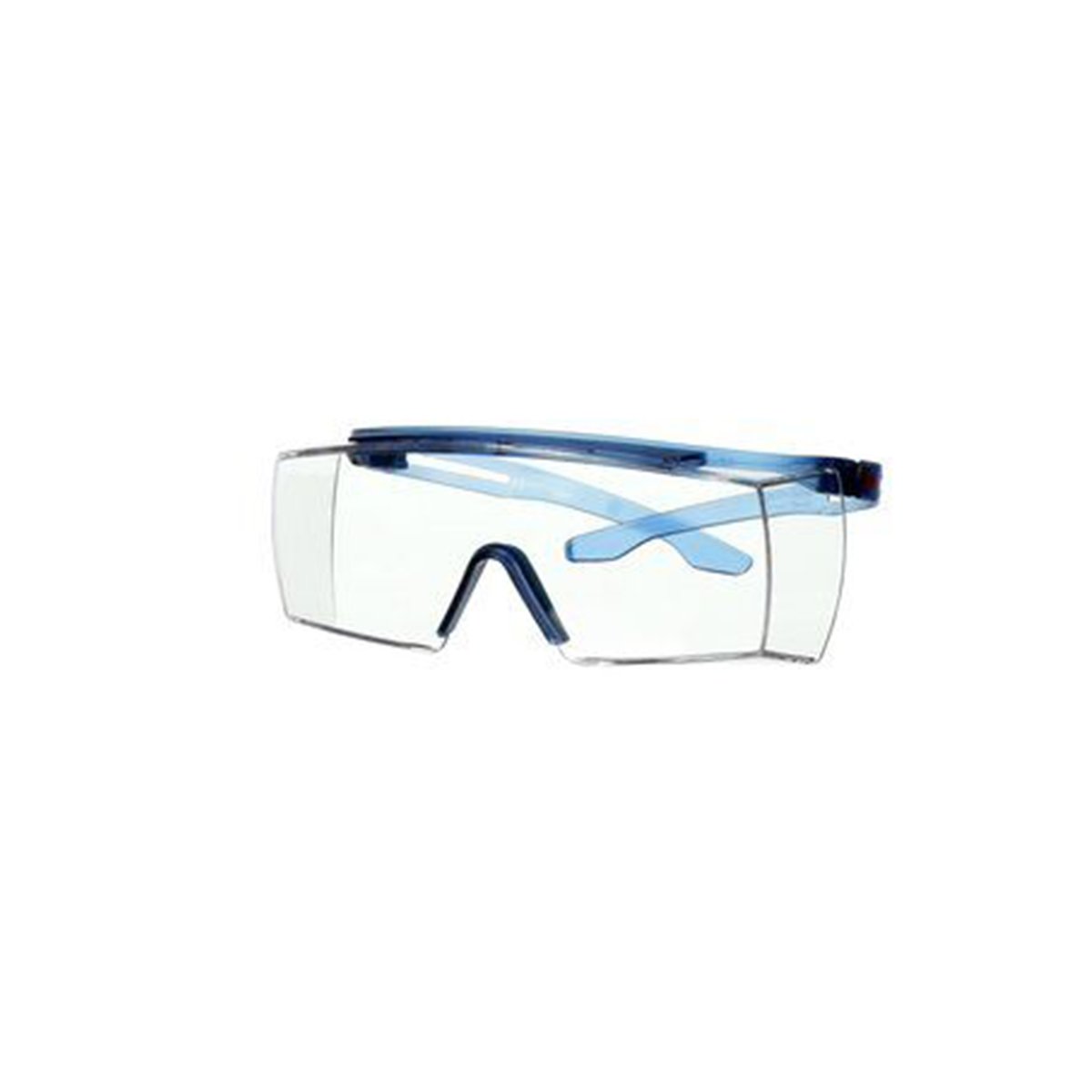 3M แว่นตานิรภัยครอบแว่นสายตา 3701ASGAF กรอบฟ้า เลนส์ใส