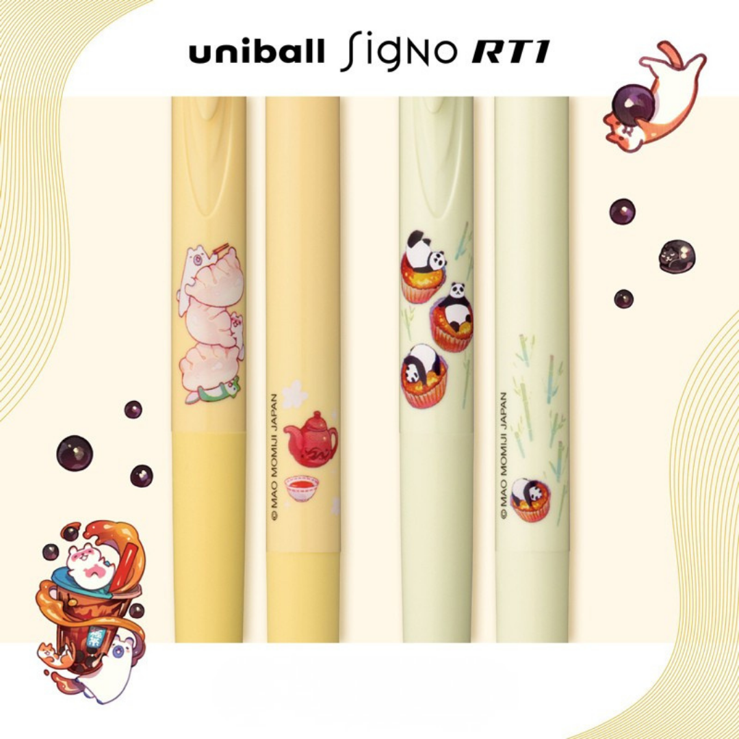 UNI Ball ปากกาเจล SIGNO RT1 Limited Mao Momiji หัวขนาด 0.5mm 0.38mm หมึกสีน้ำเงิน พร้อมส่ง