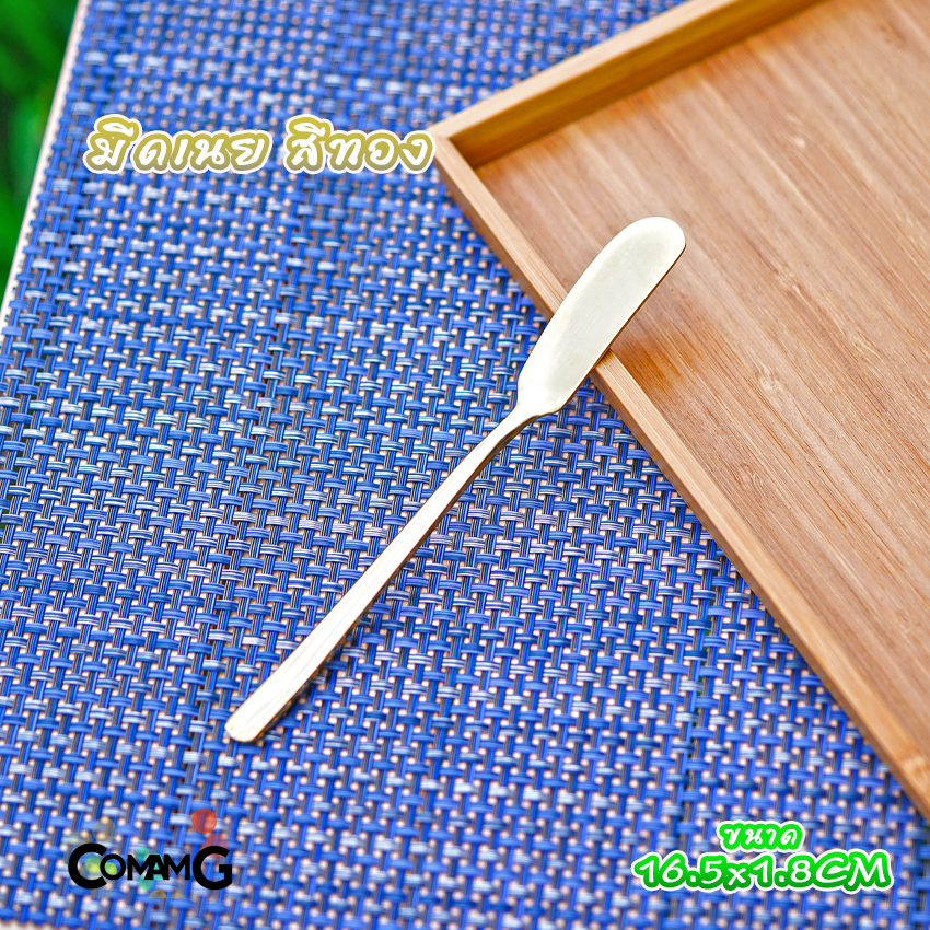 ช้อนเกาหลี ช้อนสแตนเลส จิ้มผลไม้ มีดปาดเนย ช้อนชงกาแฟ มีหลายสี พร้อมส่ง